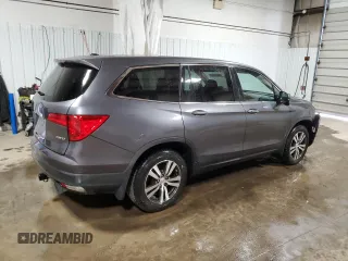 2016 Honda Pilot EX-L with VIN 5FNYF6H59GB063646, listed as a Copart auction lot 53477215 with 105,519 mi miles and Salvage Title. Bid and sale history available at carsss.com. Image 3.