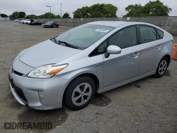 2015 Toyota Prius Four z VIN JTDKN3DU3F0480391, wystawiony jako Copart lot #59205665 z przebiegiem 137 014 mil mil oraz Szkoda całkowita • Salvage title. Historia ofert i sprzedaży dostępna na DreamBid. Obrazek 1.