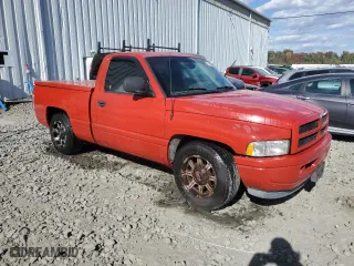 1998 Dodge Ram 1500 with VIN 1B7HC16Z8WS636703, listed as a Copart auction lot 76130484 with 166,092 mi miles and Salvage Title. Bid and sale history available at carsss.com. Image 4.