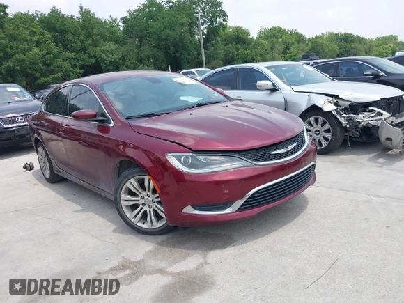 2015 Chrysler 200 Limited z VIN 1C3CCCAB8FN555591, wystawiony jako IAAI lot #42277127 z przebiegiem 145 745 mil mil oraz . Historia ofert i sprzedaży dostępna na DreamBid. Obrazek 1.