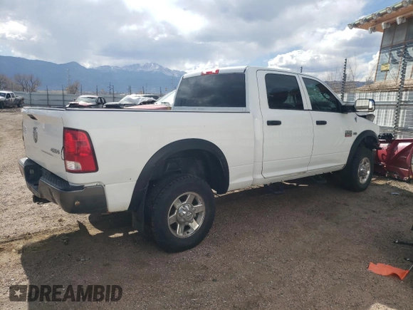2010 Dodge 2500 ST with VIN 3D7TT2CT9AG162086, listed as a Copart auction lot 50530185 with 199,748 mi miles and Salvage Title. Bid and sale history available at DreamBid. Image 3.