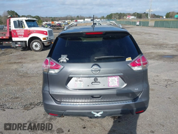 2015 Nissan Rogue SL with VIN 5N1AT2MT2FC821731, listed as a IAAI auction lot 41816538 with 159,659 mi miles. Bid and sale history available at carsss.com. Image 16.
