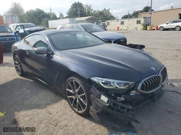 2019 BMW 8 Series M850i xDrive with VIN WBABC4C51KBU96218, listed as a Copart auction lot 69847574 with 15,972 mi miles and Salvage Title. Bid and sale history available at carsss.com. Image 4.