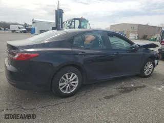 2025 Toyota Camry LE with VIN 4T1DAACK7SU017189, listed as a Copart auction lot 53103255 with 0 mi miles and Salvage Title. Bid and sale history available at carsss.com. Image 3.