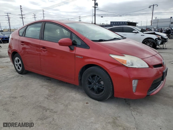 2012 Toyota Prius One with VIN JTDKN3DU3C1569979, listed as a Copart auction lot 49509465 with 113,045 mi miles and Salvage Title. Bid and sale history available at carsss.com. Image 4.