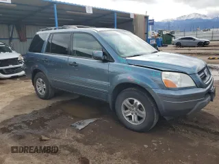 2005 Honda Pilot EX with VIN 2HKYF18475H555066, listed as a Copart auction lot 51429515 with 211,790 mi miles and Salvage Title. Bid and sale history available at carsss.com. Image 4.