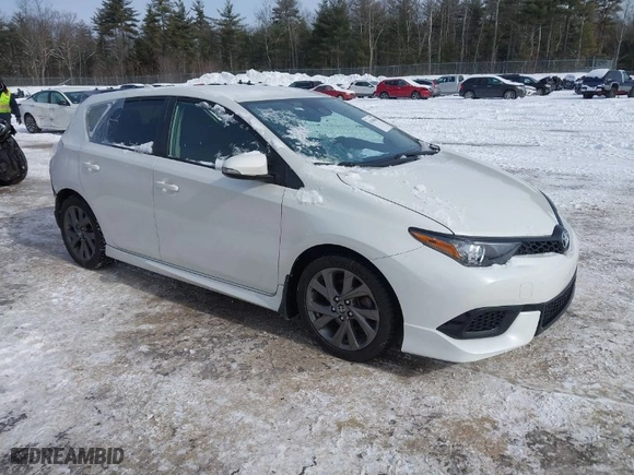 2017 Toyota Corolla iM with VIN JTNKARJE9HJ525578, listed as a IAAI auction lot 41549016 with 66,997 mi miles. Bid and sale history available at carsss.com. Image 1.