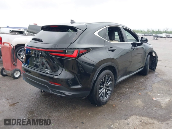 2023 Lexus NX with VIN 2T2GGCEZ6PC026648, listed as a IAAI auction lot 41991158 with 21,213 mi miles. Bid and sale history available at carsss.com. Image 4.