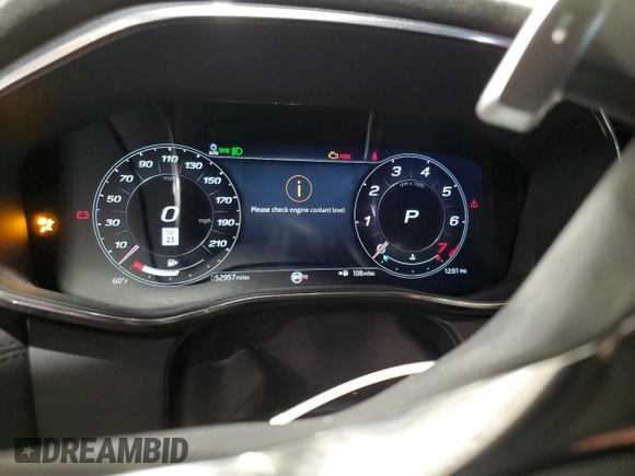 2022 Jaguar F-Pace SVR z VIN SADCZ2EE9NA692588, wystawiony jako Copart lot #52247135 z przebiegiem 52 957 mil mil oraz Szkoda całkowita • Salvage title. Historia ofert i sprzedaży dostępna na DreamBid. Obrazek 9.