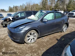 2023 Tesla Model Y Long Range with VIN LRWYGDEE4PC137054, listed as a Copart auction lot 48340895 with 0 mi miles and Non Repairable. Bid and sale history available at carsss.com. Image 1.