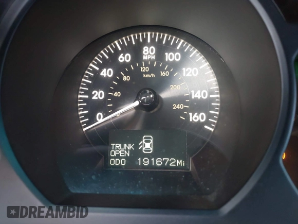 2006 Lexus GS 300 with VIN JTHCH96S960016773, listed as a IAAI auction lot 41901861 with 191,672 mi miles and . Bid and sale history available at DreamBid. Image 7.