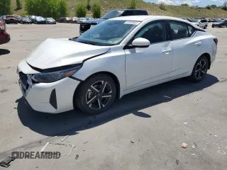 2024 Nissan Sentra SV with VIN 3N1AB8CV3RY224745, listed as a Copart auction lot 57829955 with 25,449 mi miles and Salvage title. Bid and sale history available at DreamBid. Image 1.