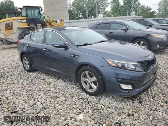2015 Kia Optima LX with VIN KNAGM4A76F5575203, listed as a Copart auction lot 58827985 with 115,259 mi miles and Clean title. Bid and sale history available at DreamBid. Image 4.