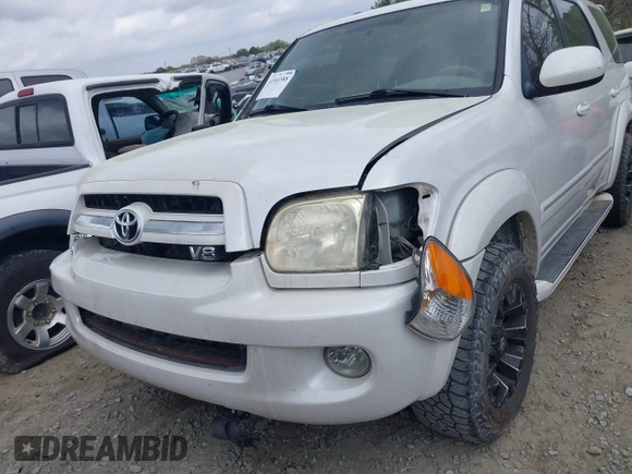 2006 Toyota Sequoia Limited with VIN 5TDZT38A46S269380, listed as a IAAI auction lot 41941588 with 285,464 mi miles and . Bid and sale history available at DreamBid. Image 6.