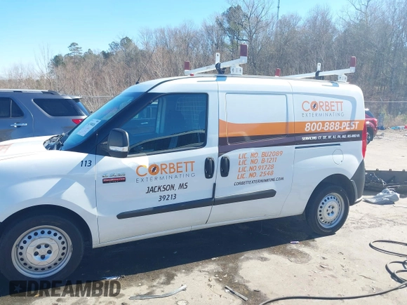 2020 Ram ProMaster City Cargo Van Tradesman with VIN ZFBHRFABXL6P57424, listed as a IAAI auction lot 41394026 with 121,503 mi miles. Bid and sale history available at carsss.com. Image 15.