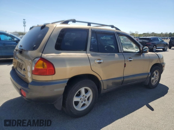2002 Hyundai Santa Fe GLS with VIN KM8SC13D42U188047, listed as a Copart auction lot 55060015 with 170,066 mi miles and Salvage Title. Bid and sale history available at carsss.com. Image 3.
