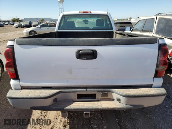 2006 Chevrolet Silverado 1500 Work Truck with VIN 1GCEC14V26E122783, listed as a Copart auction lot 42254555 with 238,727 mi miles and Clean Title. Bid and sale history available at carsss.com. Image 6.