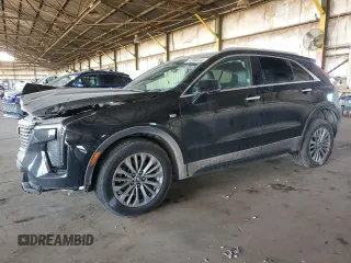 2024 Cadillac XT4 AWD Premium Luxury with VIN 1GYFZDR47RF153590, listed as a Copart auction lot 42846045 with 2,261 mi miles and Salvage Title. Bid and sale history available at carsss.com. Image 1.