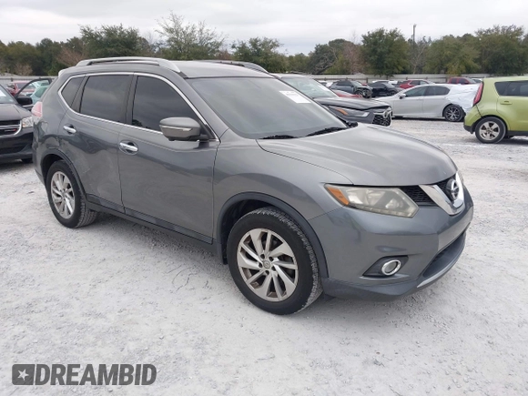 2015 Nissan Rogue SL with VIN 5N1AT2MT5FC857896, listed as a IAAI auction lot 41310123 with 101,101 mi miles. Bid and sale history available at carsss.com. Image 1.