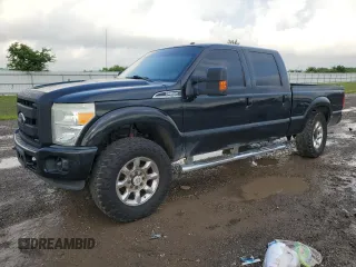 2015 Ford F-250 Lariat with VIN 1FT7W2BT2FED26619, listed as a Copart auction lot 53831365 with 181,337 mi miles and Salvage title. Bid and sale history available at DreamBid. Image 1.