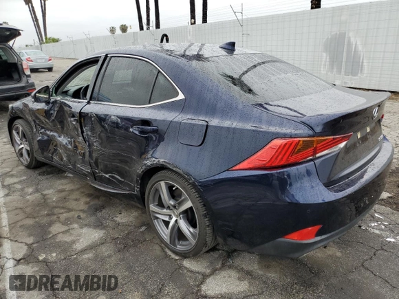 2019 Lexus IS with VIN JTHBA1D28K5100097, listed as a Copart auction lot 50593915 with 7,187 mi miles and Salvage Title. Bid and sale history available at carsss.com. Image 2.