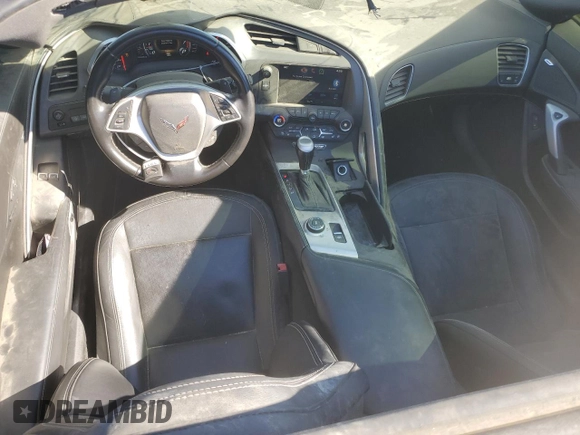 2014 Chevrolet Corvette 3LT with VIN 1G1YF2D71E5109963, listed as a Copart auction lot 77687814 with 34,089 mi miles and Salvage title. Bid and sale history available at DreamBid. Image 8.