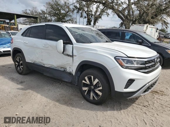 2022 Volkswagen Atlas SE with VIN 1V2LC2CA9NC209830, listed as a Copart auction lot 77863234 with 44,934 mi miles and Non repairable. Bid and sale history available at DreamBid. Image 4.