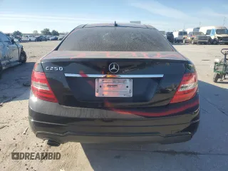 2012 Mercedes-Benz C 250 with VIN WDDGJ4HB6CF764290, listed as a Copart auction lot 83024974 with Not provided miles and Salvage title. Bid and sale history available at DreamBid. Image 6.