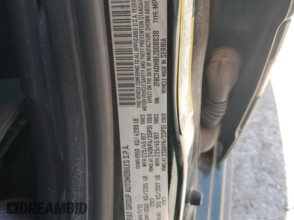 2014 FIAT 500L Trekking with VIN ZFBCFADH8EZ008838, listed as a Copart auction lot 76446664 with 92,949 mi miles and Salvage Title. Bid and sale history available at carsss.com. Image 14.