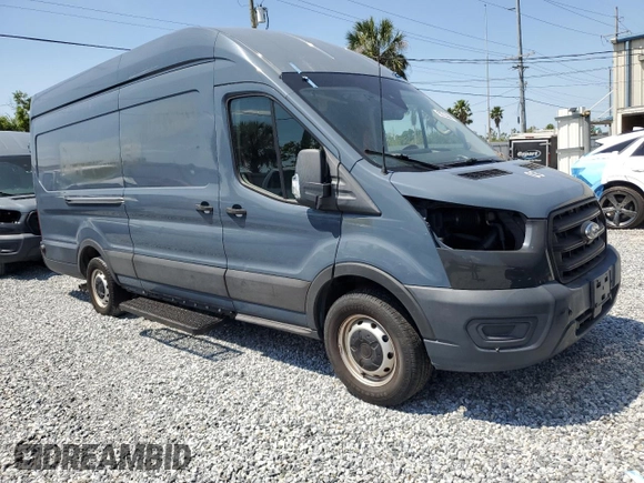2020 Ford Transit Cargo with VIN 1FTBR3X8XLKA72246, listed as a Copart auction lot 57000035 with 65,458 mi miles and Salvage Title. Bid and sale history available at DreamBid. Image 4.