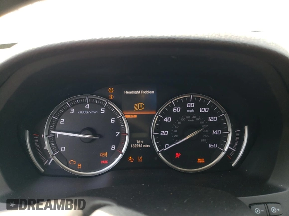 2020 Acura MDX with VIN 5J8YD4H33LL017313, listed as a Copart auction lot 83953704 with 132,961 mi miles and Salvage Title. Bid and sale history available at carsss.com. Image 9.