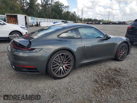 2024 Porsche 911 Carrera S with VIN WP0AB2A94RS219603, listed as a Copart auction lot 77205934 with 3,357 mi miles and Salvage Title. Bid and sale history available at carsss.com. Image 3.