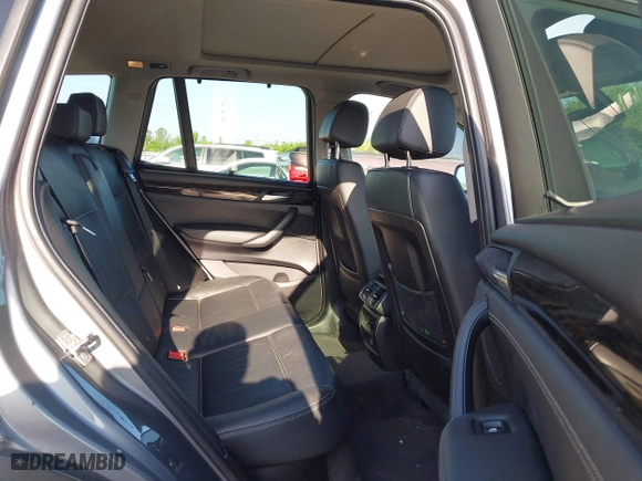 2013 BMW X3 xDrive28i with VIN 5UXWX9C59D0A09711, listed as a IAAI auction lot 41995475 with 104,123 mi miles. Bid and sale history available at carsss.com. Image 8.