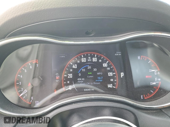 2014 Dodge Durango Limited with VIN 1C4RDJDG7EC599249, listed as a Copart auction lot 65560865 with 93,049 mi miles and Salvage title. Bid and sale history available at DreamBid. Image 9.
