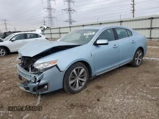 2009 Lincoln MKS with VIN 1LNHM94RX9G600982, listed as a Copart auction lot 44822785 with 55,257 mi miles and Salvage Title. Bid and sale history available at carsss.com. Image 1.