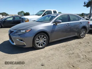 2016 Lexus ES 300h with VIN JTHBW1GG6G2116381, listed as a Copart auction lot 63858495 with 86,618 mi miles and Salvage title. Bid and sale history available at DreamBid. Image 1.