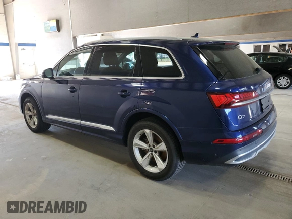 2021 Audi Q7 Premium with VIN WA1AJAF75MD020524, listed as a Copart auction lot 49584935 with 54,929 mi miles and Salvage Title. Bid and sale history available at carsss.com. Image 2.