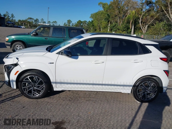 2023 Hyundai Kona N Line with VIN KM8K33A32PU049810, listed as a IAAI auction lot 40997336 with 13,130 mi miles. Bid and sale history available at carsss.com. Image 14.