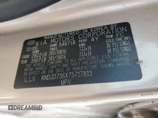 2007 Kia Sorento LX with VIN KNDJD736X75717813, listed as a Copart auction lot 56456025 with 145,722 mi miles and Salvage title. Bid and sale history available at DreamBid. Image 13.