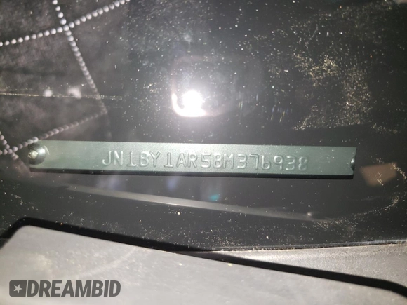 2011 Infiniti M37 with VIN JN1BY1AR5BM376938, listed as a Copart auction lot 52233545 with 193,490 mi miles and Salvage Title. Bid and sale history available at carsss.com. Image 12.