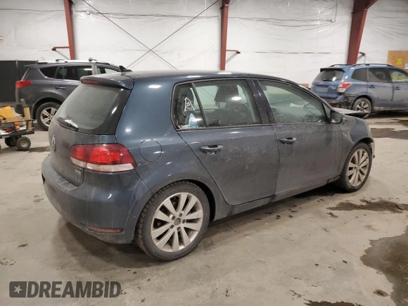 2012 Volkswagen Golf TDI with VIN WVWNM7AJ3CW337760, listed as a Copart auction lot 82486914 with 102,875 mi miles and Salvage title. Bid and sale history available at DreamBid. Image 3.