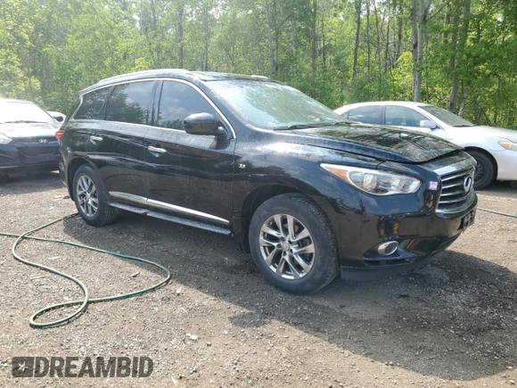 2015 Infiniti QX60 with VIN 5N1AL0MM5FC558485, listed as a Copart auction lot 60517335 with 101,343 mi miles and Clean title. Bid and sale history available at DreamBid. Image 4.
