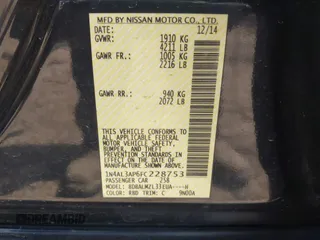 2015 Nissan Altima SL z VIN 1N4AL3AP6FC228753, wystawiony jako IAAI lot #41941800 z przebiegiem 133 443 mil mil oraz . Historia ofert i sprzedaży dostępna na DreamBid. Obrazek 9.