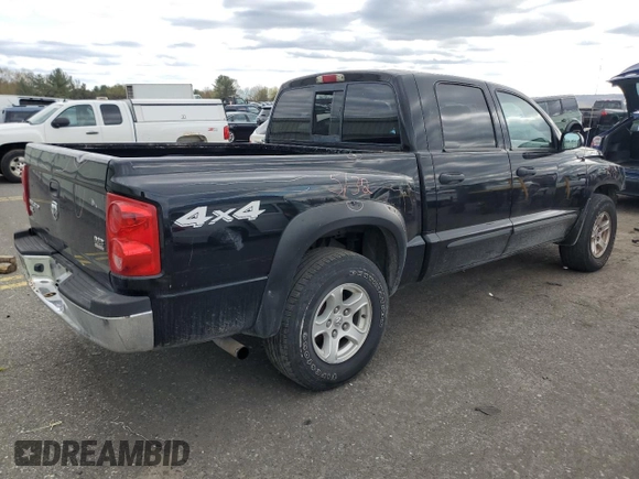 2006 Dodge Dakota SLT with VIN 1D7HW48N46S521461, listed as a Copart auction lot 53508365 with 148,538 mi miles and Salvage Title. Bid and sale history available at carsss.com. Image 3.