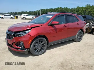 2022 Chevrolet Equinox RS with VIN 3GNAXMEV3NS177662, listed as a Copart auction lot 66989315 with 36,471 mi miles and Salvage title. Bid and sale history available at DreamBid. Image 1.