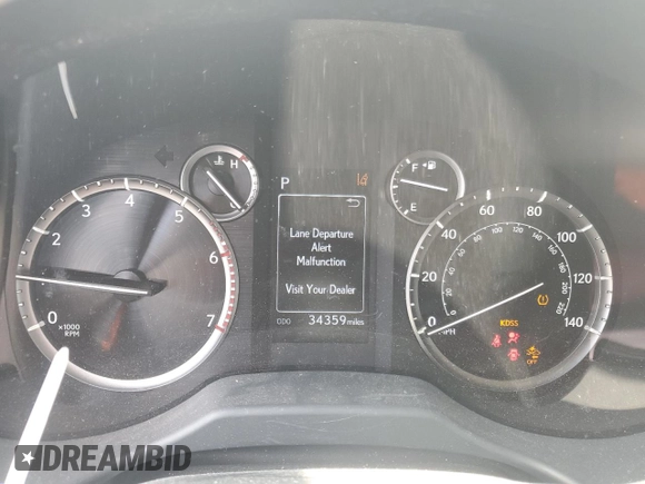 2023 Lexus GX with VIN JTJAM7BX8P5360879, listed as a Copart auction lot 53473455 with 34,359 mi miles and Salvage Title. Bid and sale history available at carsss.com. Image 9.