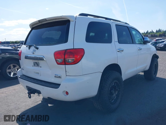 2008 Toyota Sequoia Limited with VIN 5TDBY68A08S017567, listed as a IAAI auction lot 42143328 with Not Provided miles and . Bid and sale history available at DreamBid. Image 4.