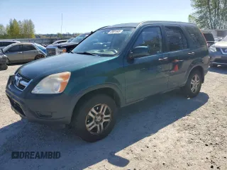 2002 Honda CR-V EX with VIN JHLRD78822C010192, listed as a Copart auction lot 49001645 with 210,648 mi miles and Salvage title. Bid and sale history available at DreamBid. Image 1.