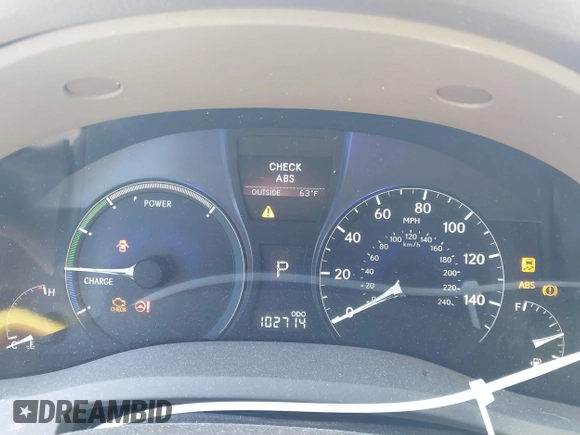 2011 Lexus RX 450h with VIN JTJBC1BAXB2420753, listed as a IAAI auction lot 41823358 with 102,714 mi miles and . Bid and sale history available at DreamBid. Image 7.
