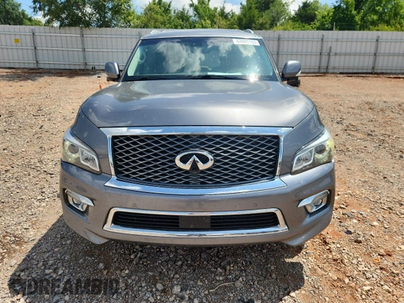 2016 Infiniti QX80 with VIN JN8AZ2NE2G9123772, listed as a Copart auction lot 63665105 with 98,304 mi miles and Salvage title. Bid and sale history available at DreamBid. Image 5.